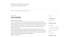 Desktop Screenshot of defesadademocracia.com.br