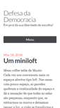 Mobile Screenshot of defesadademocracia.com.br