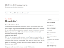 Tablet Screenshot of defesadademocracia.com.br